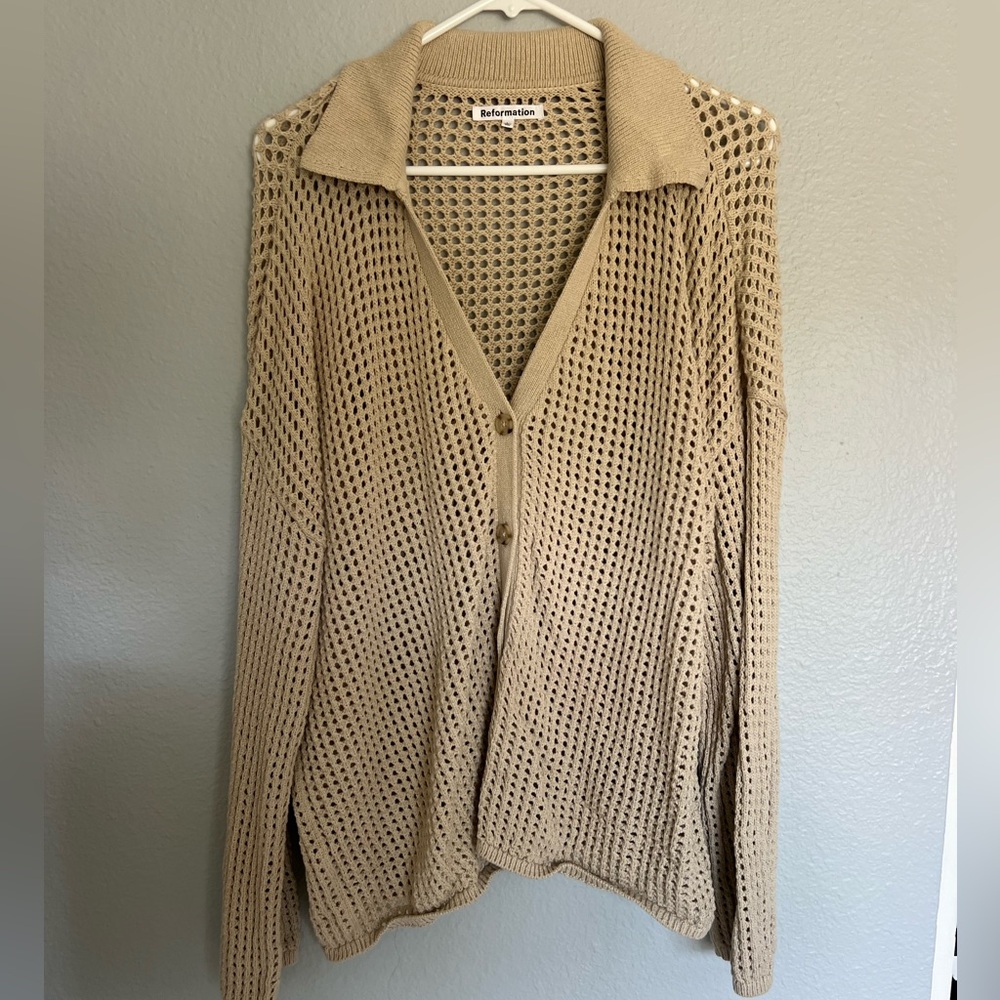 Reformation Open Knit Sweater